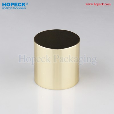 24-410 aluminum gold and black + PP round screw cap