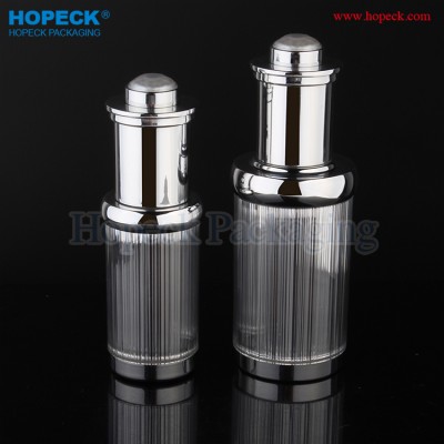 Luxurious acrylic round pressing dropper bottle 15ml 30ml