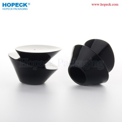 Popular vessel shape black surlyn perfume cap with 15mm neck size