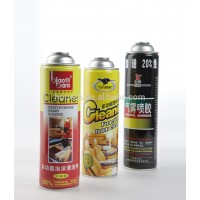 colorful round shape necked-in necking aluminum/tinplate spray bottle , Aluminum aerosol can HPK-ALUM523-00013W